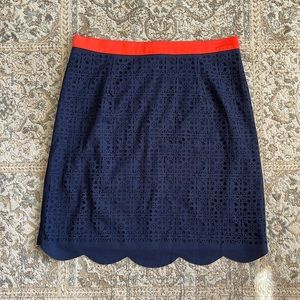 Laser cut pencil skirt